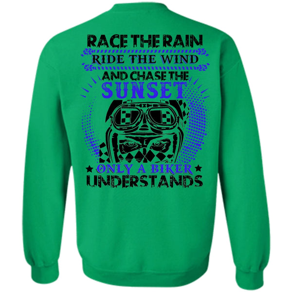 I Love Biker T Shirt, Race The Rain Sweatshirt