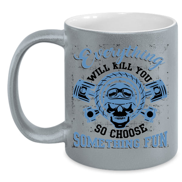 Cool Gift For Biker Coffee Mug, Awesome Riding Accent Mug