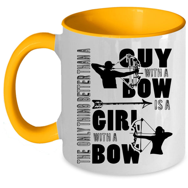 Girl With A Bow Coffee Mug, Guy With A Bow Accent Mug