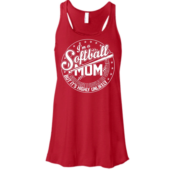 I'm A Softball Mom T Shirt, Coolest Softball Mom Tank Top