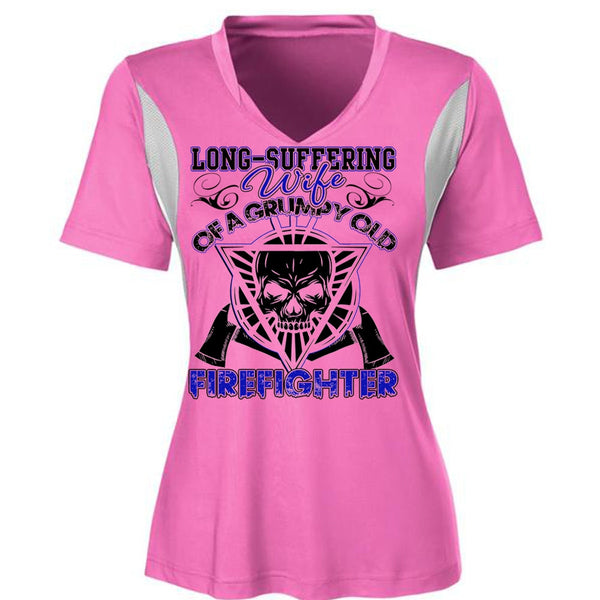 Long - Suffering Wife T Shirt, I Love Firefighter T Shirt, Awesome T-Shirts