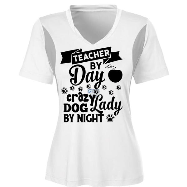 Teacher By Dad Crazy Dog Lady By Night T Shirt, Career T Shirt