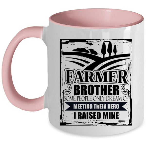 I Raise A Farmer Coffee Mug, Farmer Brother Accent Mug