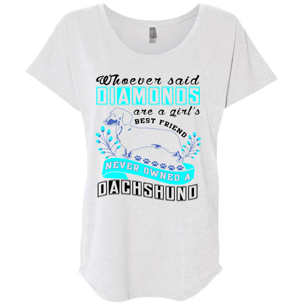 Diamond Are A Girl's Best Friend T Shirt, I Love My Dog T Shirt, Awesome T-Shirts