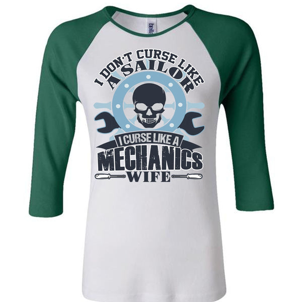 I Curse Like A Mechanic's Wife T Shirt, I Love Mechanic T Shirt, Awesome T-Shirts