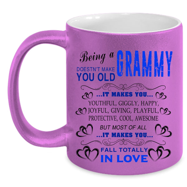Cute Gift For Grandmas Coffee Mug, Being A Grammy Accent Mug