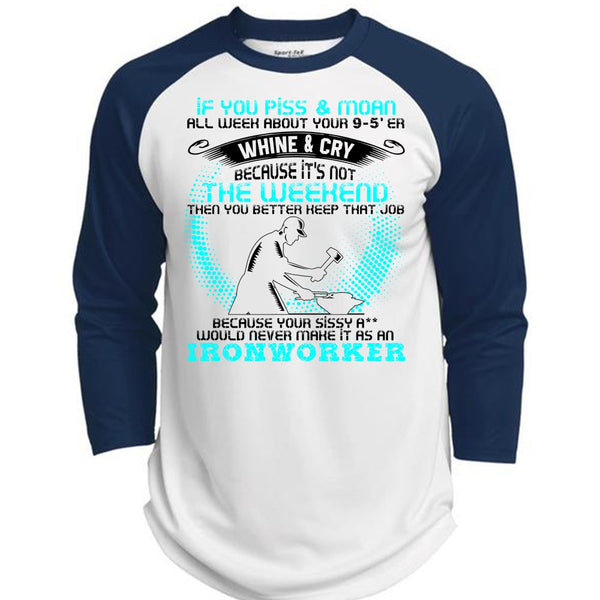 It As An Ironworker T Shirt, I Love Ironworker T Shirt, Awesome T-Shirts  (Polyester Game Baseball Jersey)