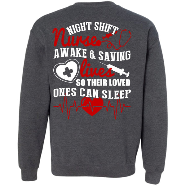 Awake And Saving Lives T Shirt, I Love Nursing Sweatshirt