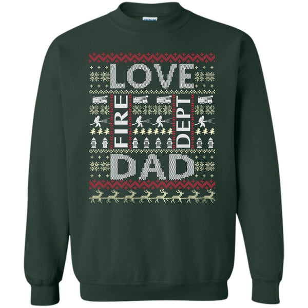 Coolest Firefighting Dad T Shirt, Merry Christmas Gift Sweatshirt