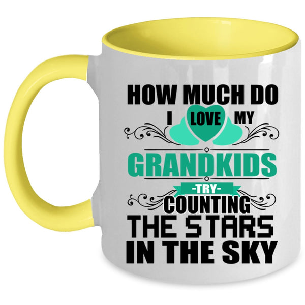 Counting The Stars In The Sky Coffee Mug, I Love My Grandkids Accent Mug