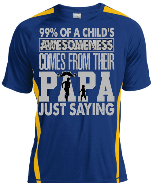 Their Papa Just Saying T Shirt, Child's Awesomeness T Shirt, Cool Shirt