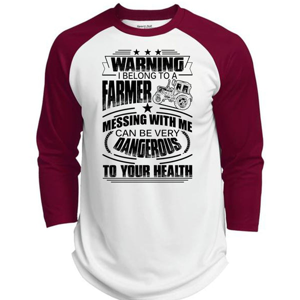 I Belong To A Farmer T Shirt, I Love Farmer T Shirt, Awesome T-Shirts  (Polyester Game Baseball Jersey)