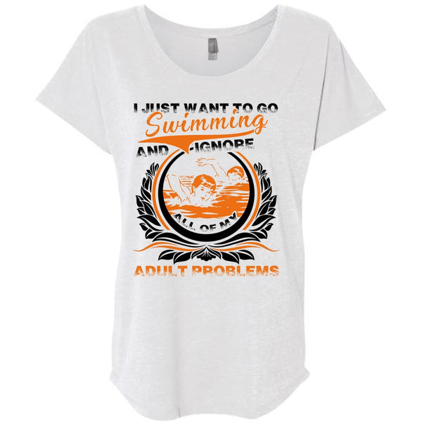 I Just Want To Go Swimming T Shirt, I Love Swimming T Shirt, Awesome T-Shirts