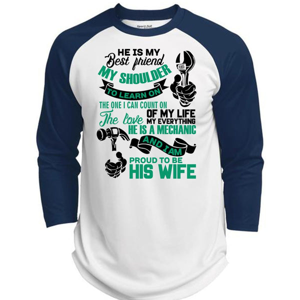 Proud To Be His Wife T Shirt, I Love Wife T Shirt, Awesome T-Shirts  (Polyester Game Baseball Jersey)