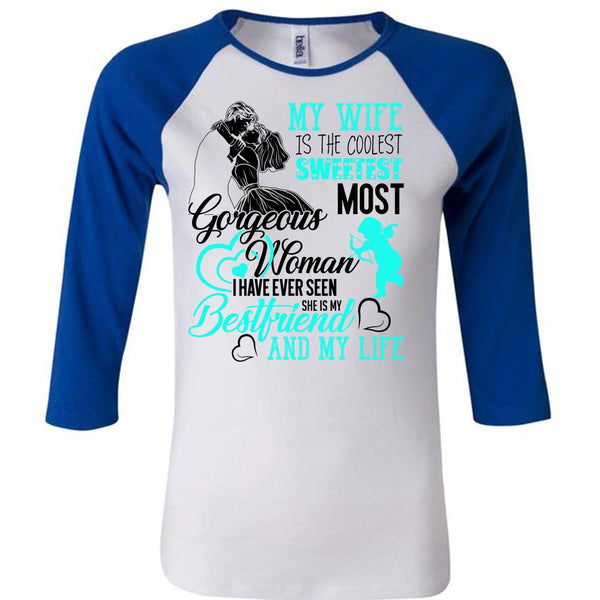 My Wife Is The Coolest T Shirt, I Love Husband T Shirt, Awesome T-Shirts