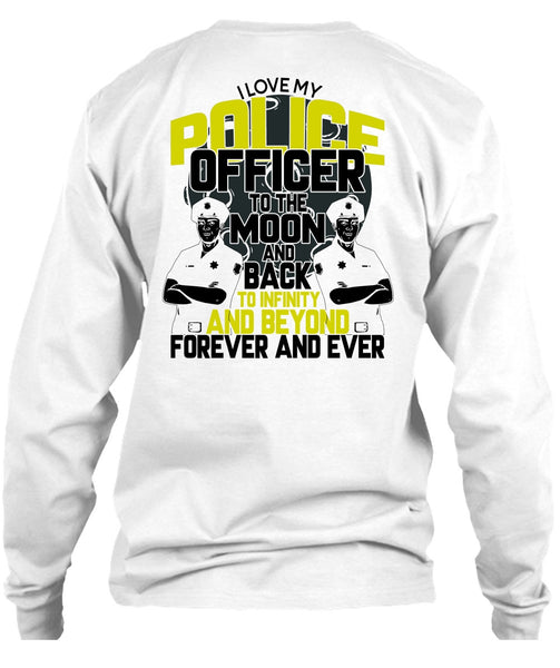 I Love My Police Officer T Shirt, I Love Police T Shirt