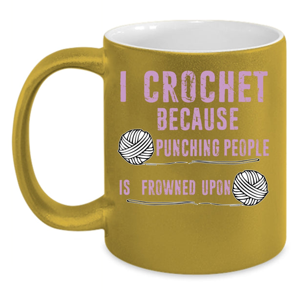 I Crochet Coffee Mug, Cool Gift For My Mom Coffee Cup