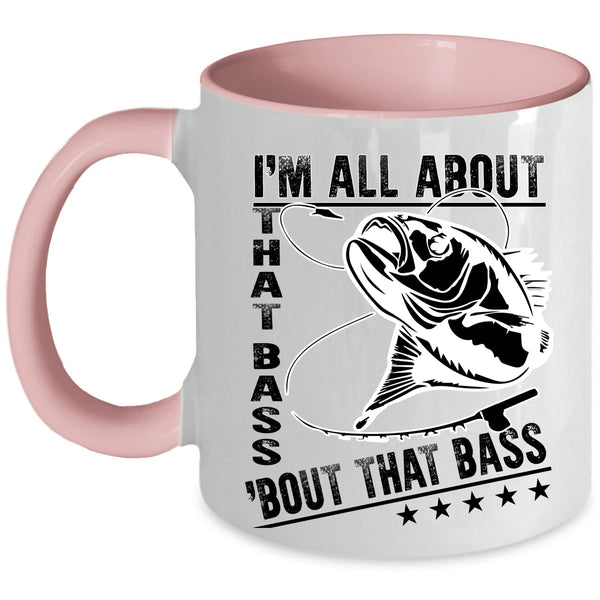 Funny Gift For Dad Coffee Mug, Awesome Fishing Accent Mug