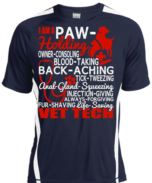 Saving Vet Tech T Shirt, I Am A Paw-Holding T Shirt, Cool Shirt