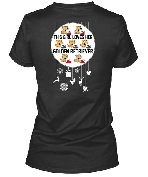 This Girl Loves Her Golden Retriever T Shirt, I Love My Dog T Shirt