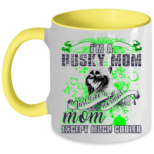 Awesome Husky Mom Coffee Mug, I'm A Husky Mom Accent Mug