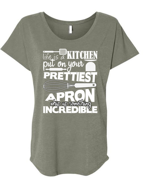 A black t-shirt with the shopify logo