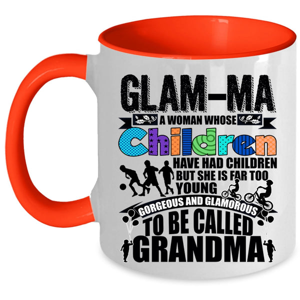 Cute Children Coffee Mug, To Be Called Grandma Accent Mug