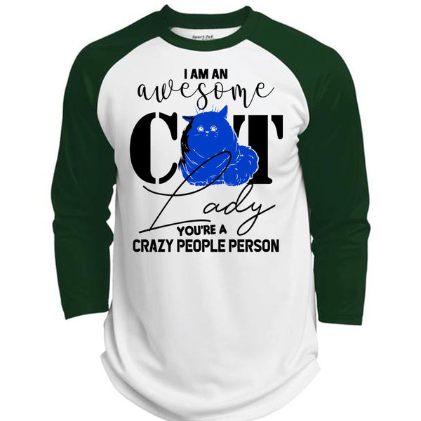 I Am An Awesome Cat Lady T Shirt, Being A Cat T Shirt, Awesome T-Shirts  (Polyester Game Baseball Jersey)