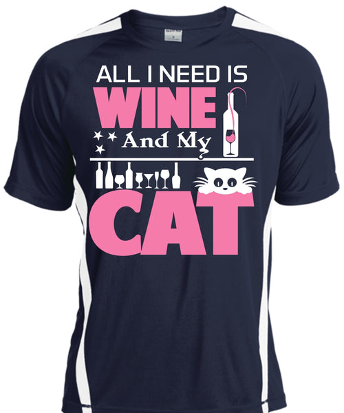 All I Need Is Wine And My Cat T Shirt, My Pets T Shirt