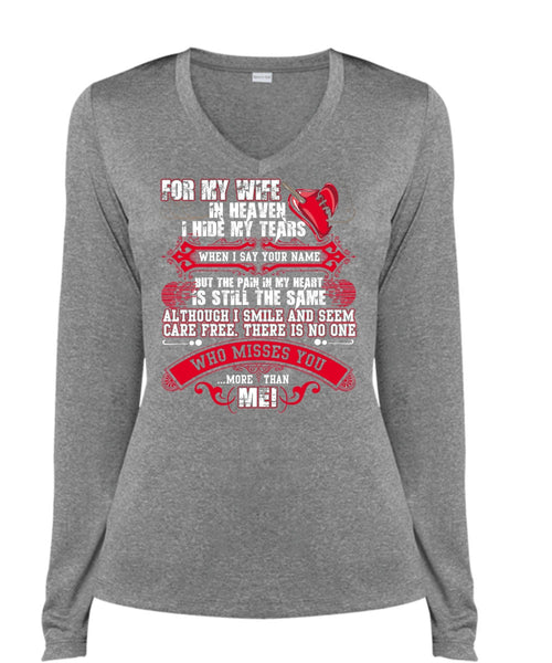 For My Wife In Heaven T Shirt, I Love Husband T Shirt