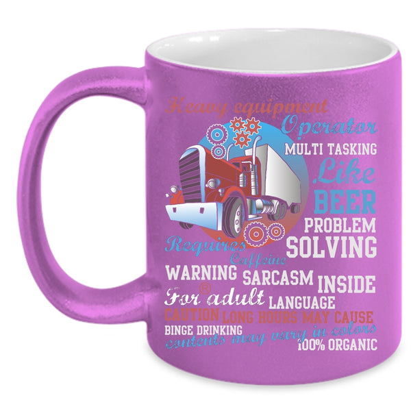 Heavy Equipment Operator Coffee Mug, Cool Job Coffee Cup