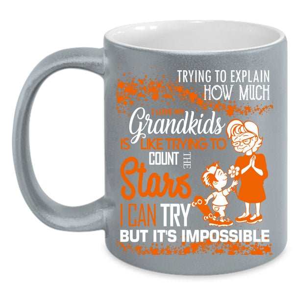 I Love My Grandkids Coffee Mug, Cool Grandmas Coffee Cup