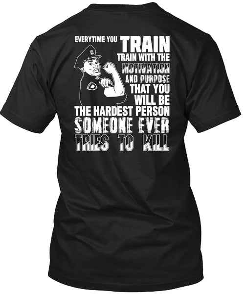 A black t-shirt with the shopify logo