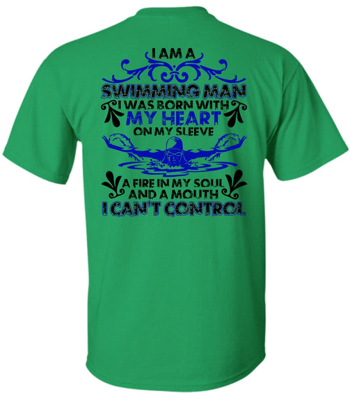 I Am A Swimming Man T Shirt, I Love Swimming T Shirt