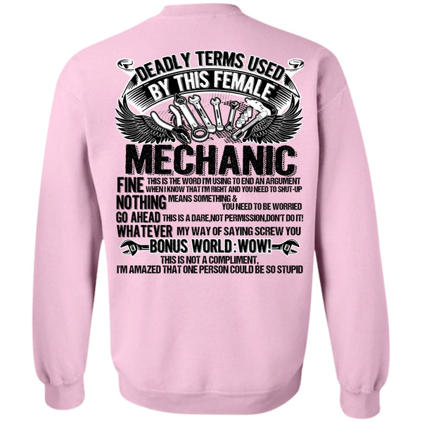 I Love Mechanic T Shirt, This Female Mechanic Sweatshirt