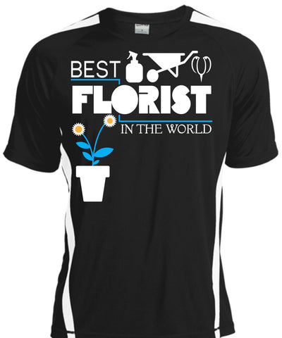 A black t-shirt with the shopify logo