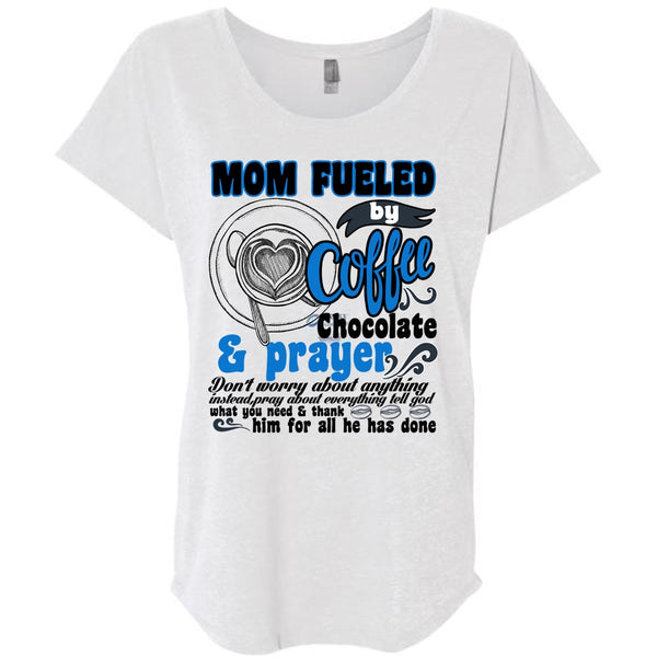 Mom Fueled By Coffee Chocolate T Shirt, I Love Coffee T Shirt, Awesome T-Shirts