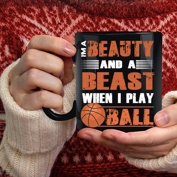 I Play Ball Coffee Mug, Cool Volleyball Coffee Cup