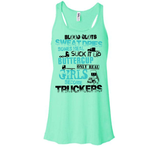 Only Rel Girls Become Truckers T Shirt, Truck Driver T Shirt, Awesome t-shirts