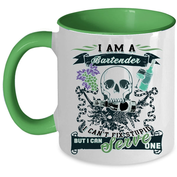 Cool Gift For Bartender Coffee Mug, I Am A Bartender Accent Mug