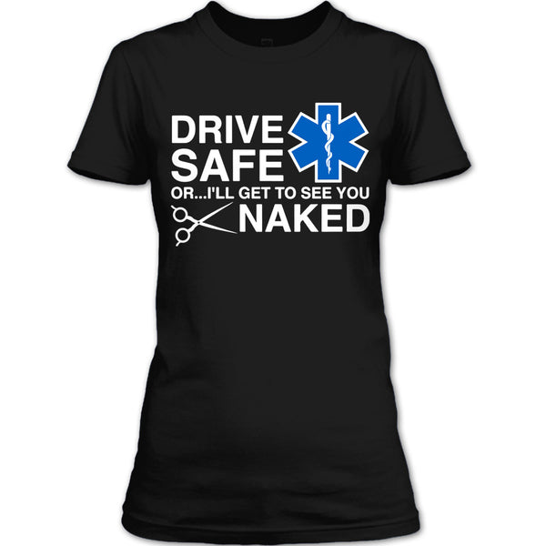 A black t-shirt with the shopify logo