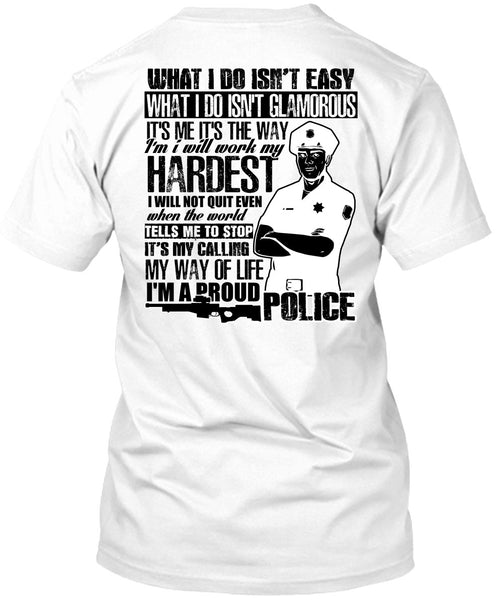 A black t-shirt with the shopify logo