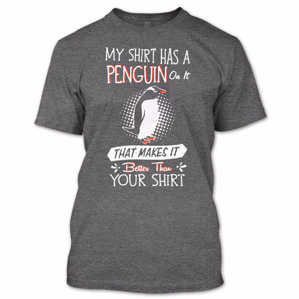 A black t-shirt with the shopify logo