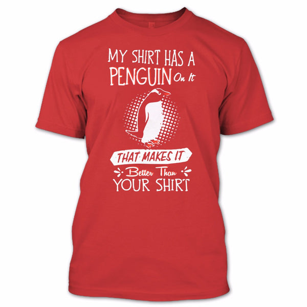 A black t-shirt with the shopify logo