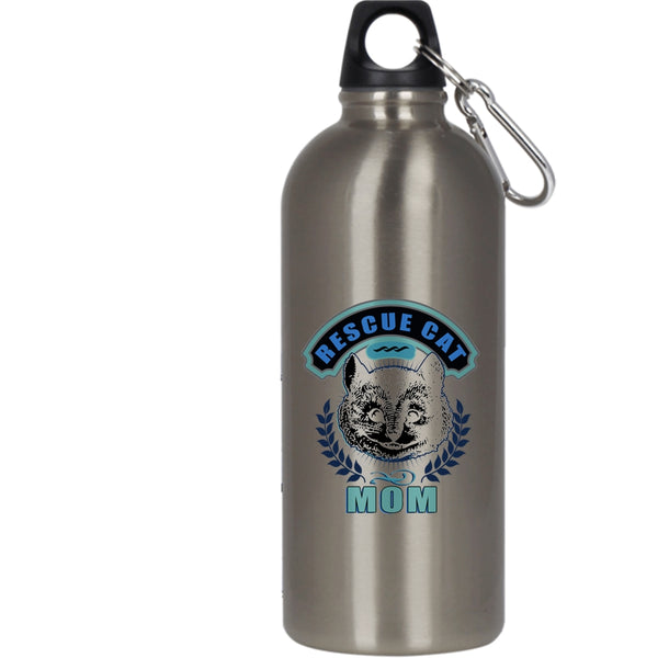 Rescue Cat Mom 20 oz Stainless Steel Bottle,Awesome Gift For Mom Outdoor Sports Water Bottle