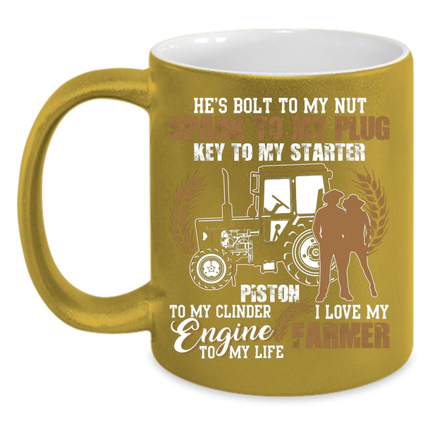 I Love My Farmer Coffee Mug, Cool Just Married Coffee Cup
