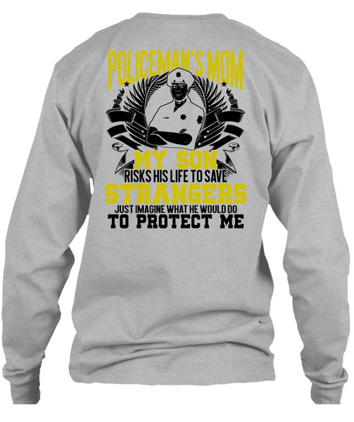 Policeman's Mom T Shirt, Being A Police T Shirt
