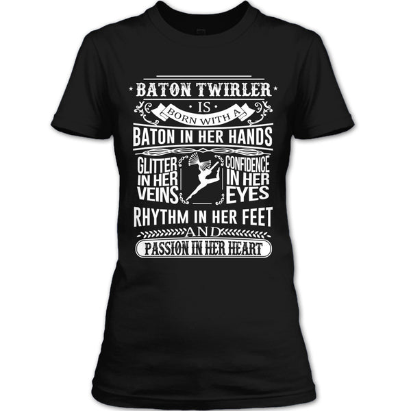 A black t-shirt with the shopify logo