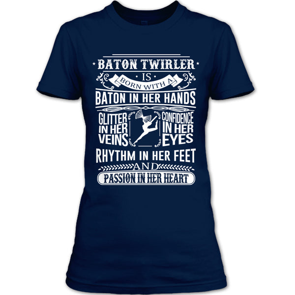 A black t-shirt with the shopify logo