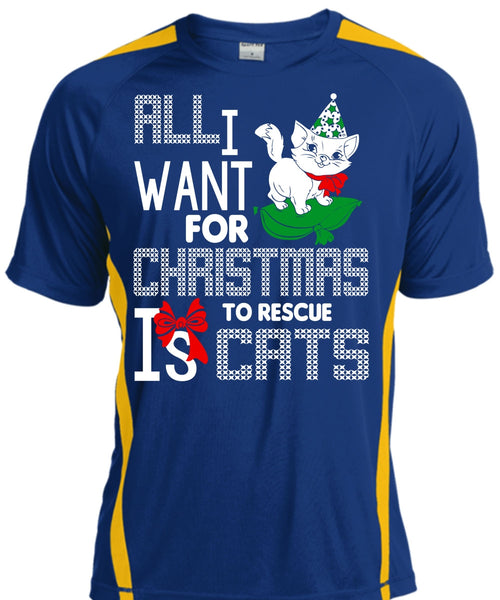 All I Want For Christmas To Rescue Is Cats T Shirt, Pet My Cat T Shirt, Cool Shirt